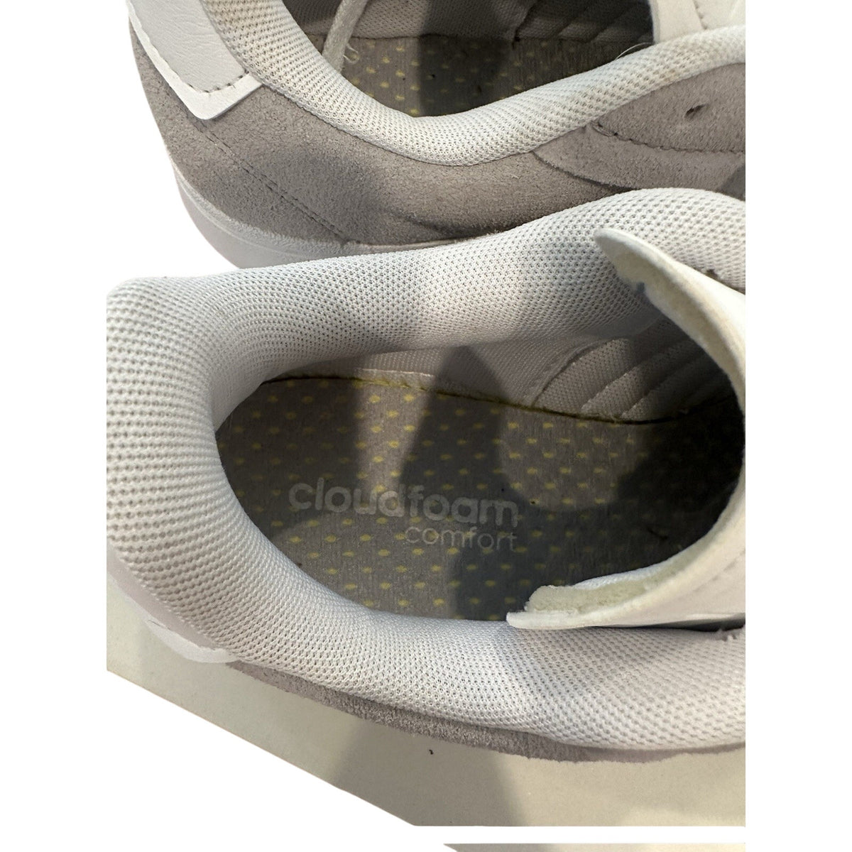 adidas Grand Court Alpha Cloudfoam Comfort Cushioned Low Top Sneaker Gray/White