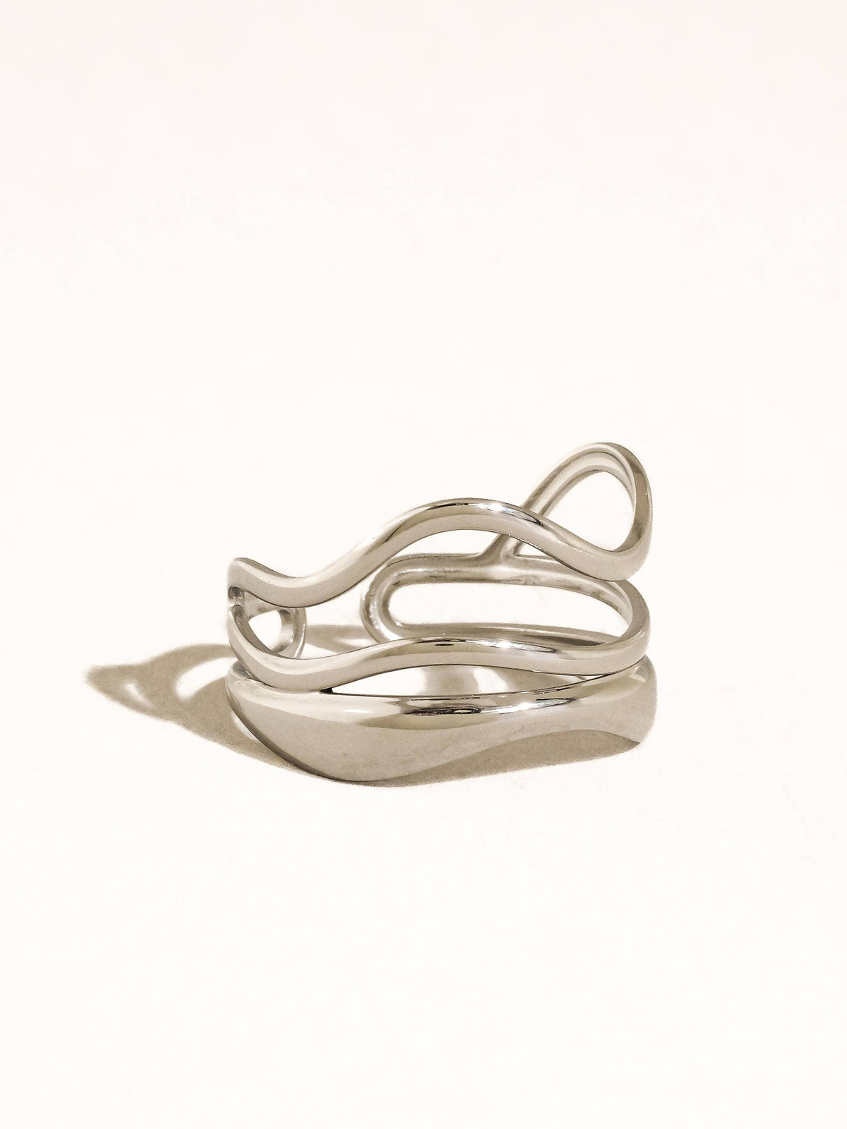 The Vickie 18K Gold Non-Tarnish Abstract Ring