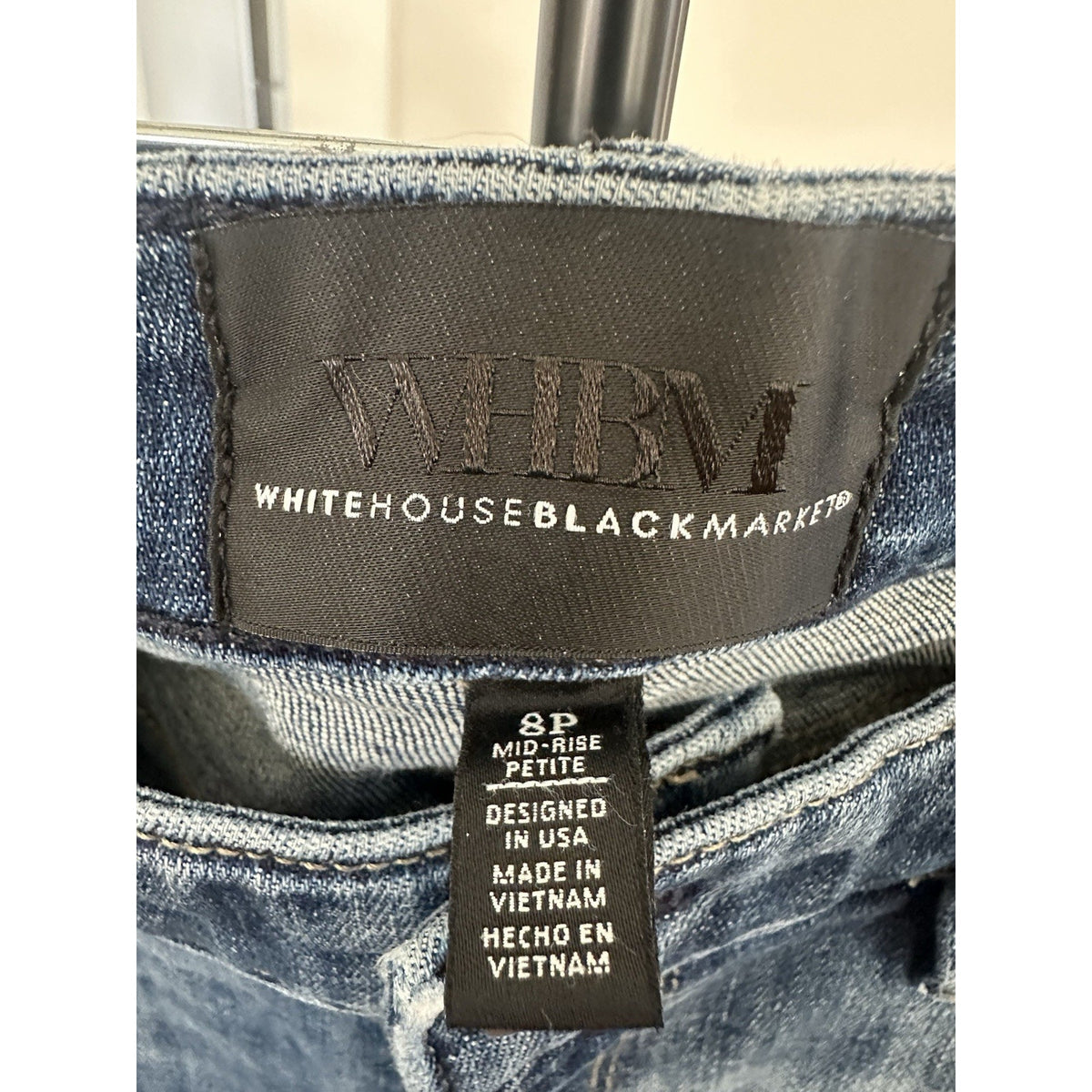 White House Black Market Women’s Bootcut Blue Medium Wash Denim Jeans 8P
