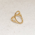 The Sally 18k Gold Filled Oval Geometric Ring