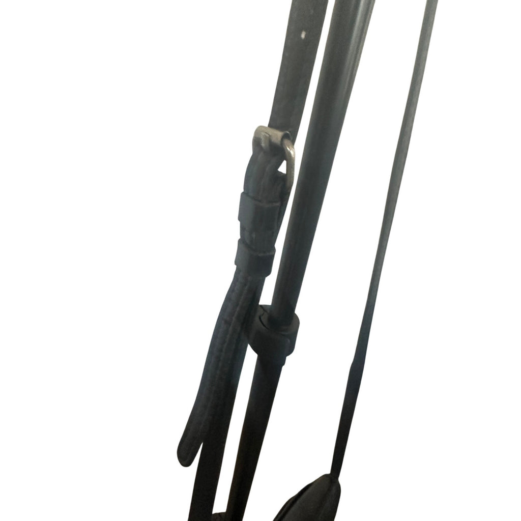 Patricia Nash Black Leather Flap Crossbody Bag 9" x 7"