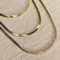 The Vanessa 18k Gold Filled 2.0mm Thickness Herringbone Chain