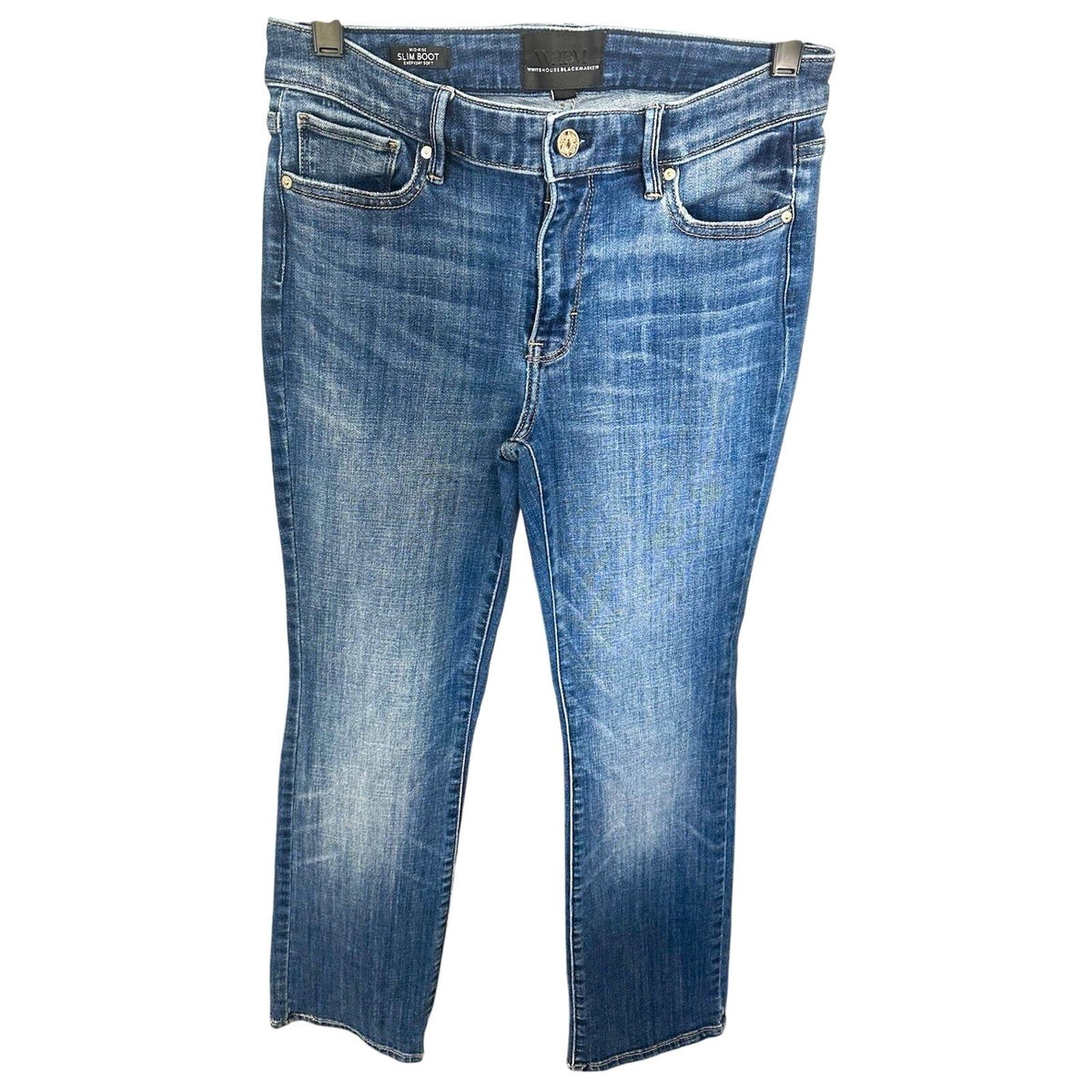 White House Black Market Women’s Bootcut Blue Medium Wash Denim Jeans 8P
