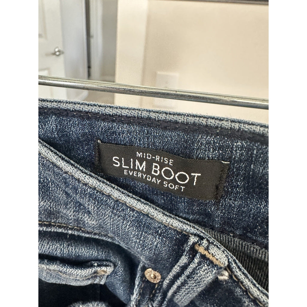 White House Black Market Women’s Bootcut Blue Medium Wash Denim Jeans 8P