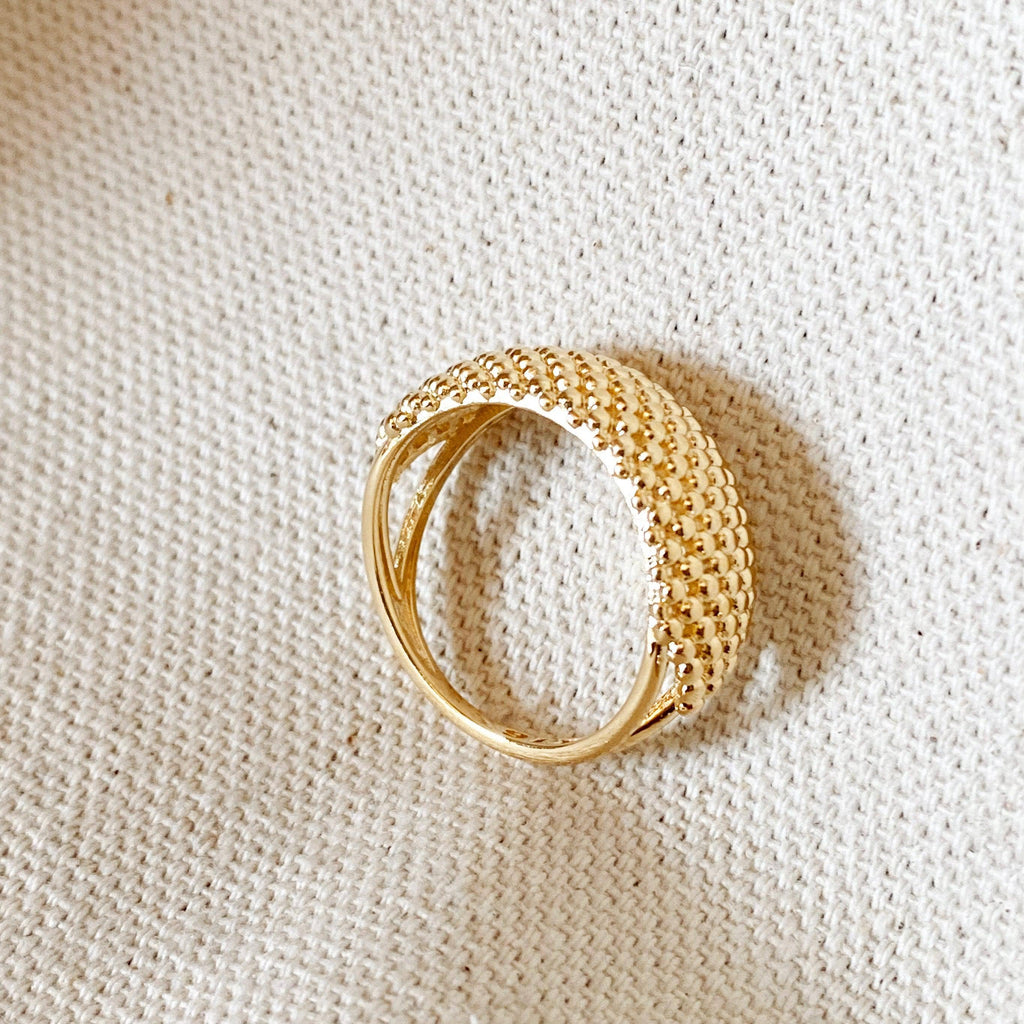 The Abbye 18k Gold Filled Bead Cluster Ring