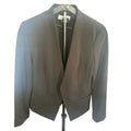 Calvin Klein Women's Black Shawl Collar Open Front Lined Blazer Size 10