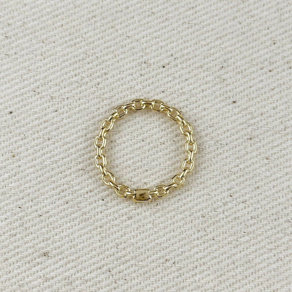 The Laura 18k Gold Filled Crafted Chain Ring