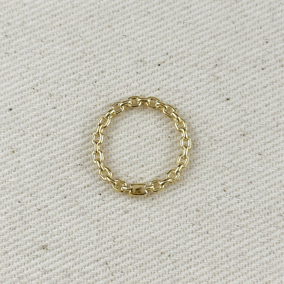The Laura 18k Gold Filled Crafted Chain Ring
