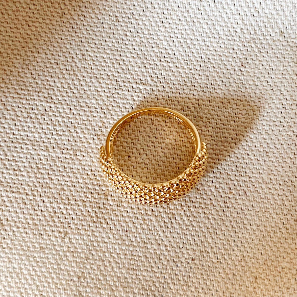 The Abbye 18k Gold Filled Bead Cluster Ring