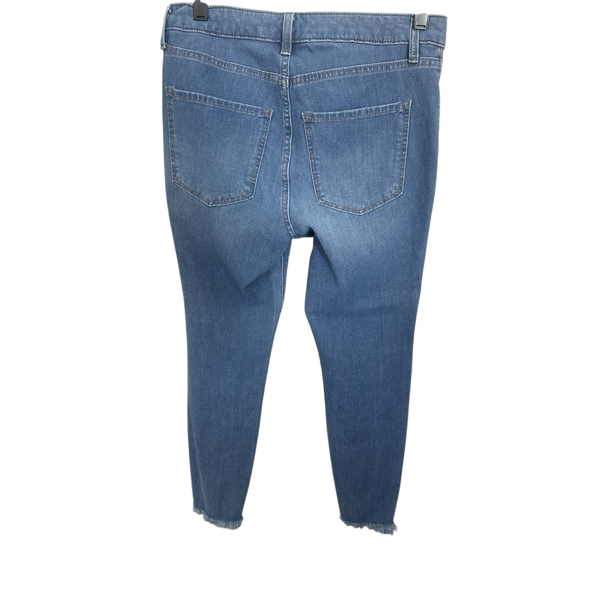 LC Lauren Conrad Women’s Skinny Blue Medium Wash Jeans, Button 5-Pocket, 8