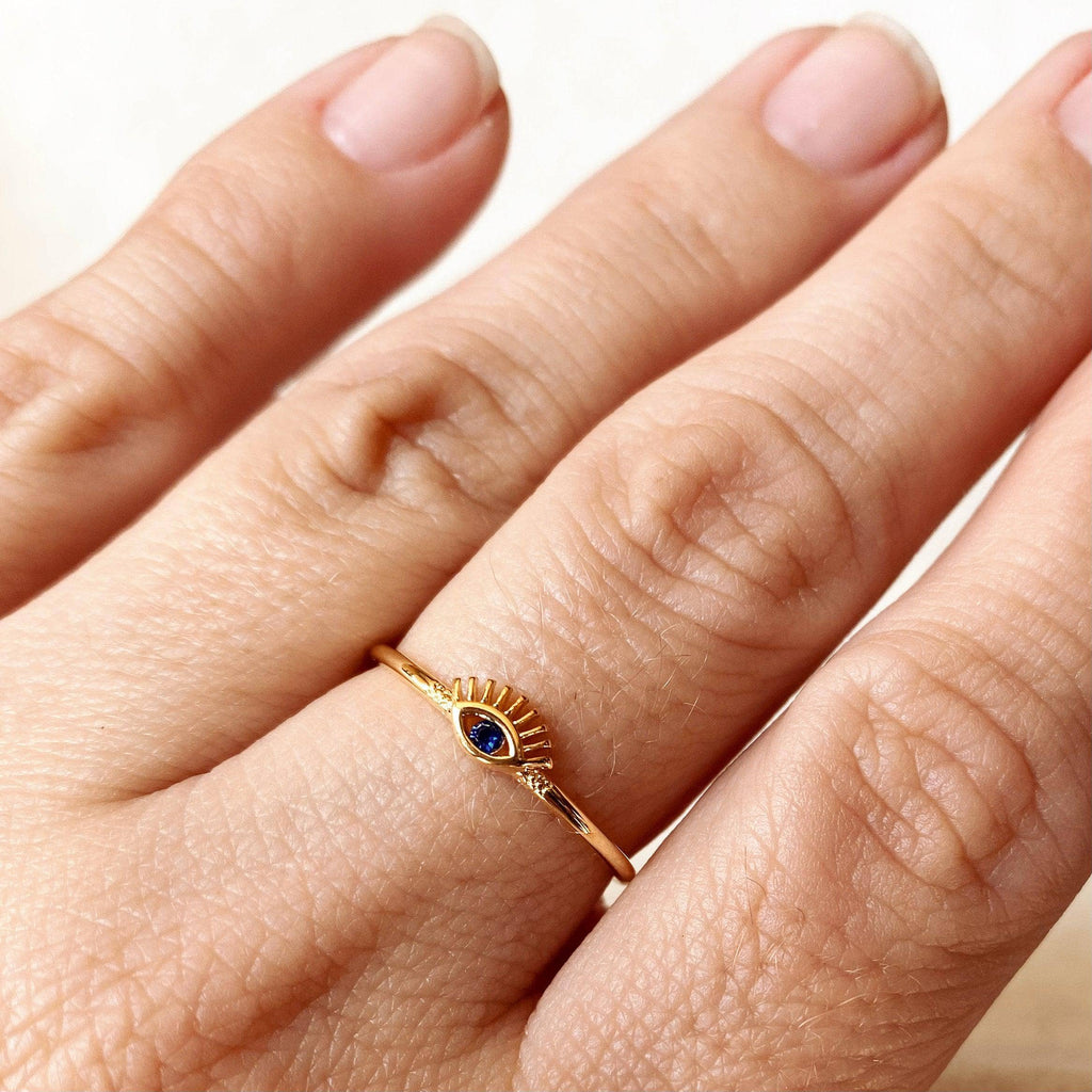The Nadia Eye 18k Gold Filled Evil Eye Ring