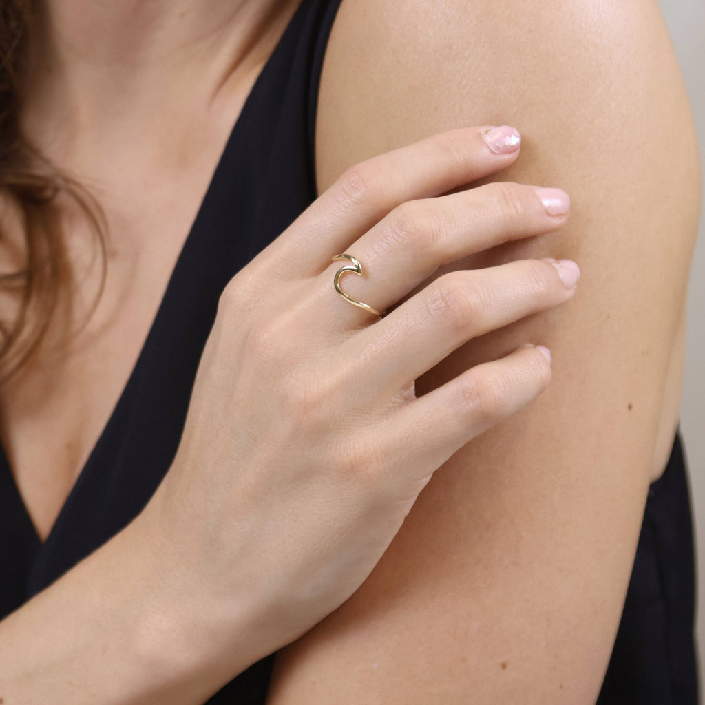 The Jenn 18k Gold Filled Wave Ring