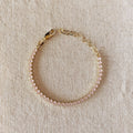 The Jill Bracelet | 18K Gold-Filled Nude Pink Cubic Zirconia