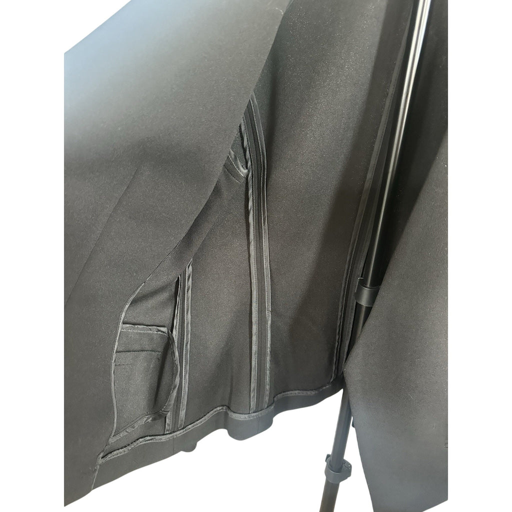 Calvin Klein Women's Black Shawl Collar Open Front Lined Blazer Size 10