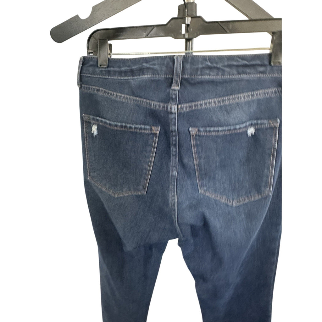 LC Lauren Conrad Women’s Skinny Blue Medium Wash Denim Jeans Button Zip 5-Pocket