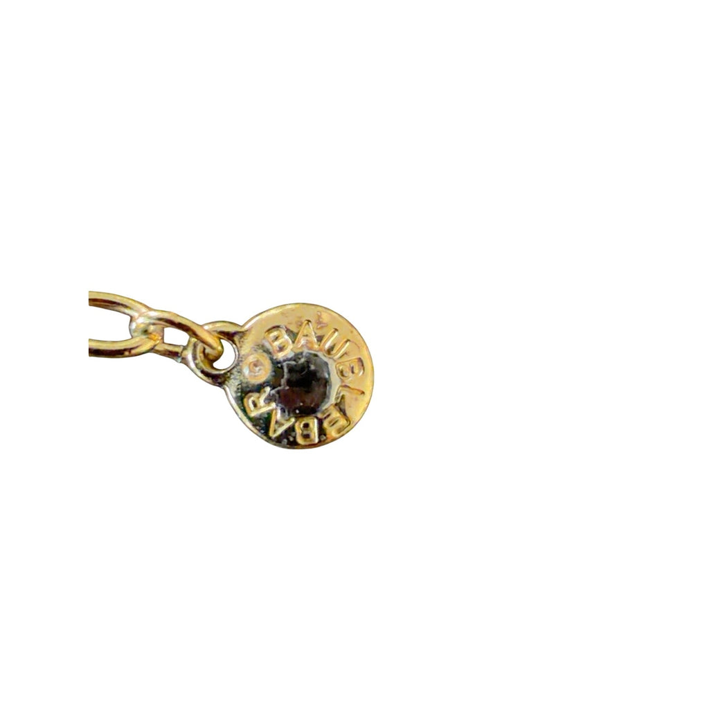 BaubleBar Multicolor Crystal Rhinestone Tennis Necklace Gold Tone Adjustable