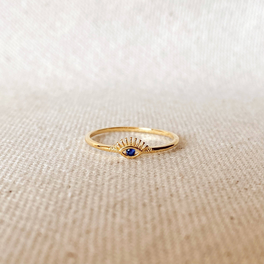 The Nadia Eye 18k Gold Filled Evil Eye Ring