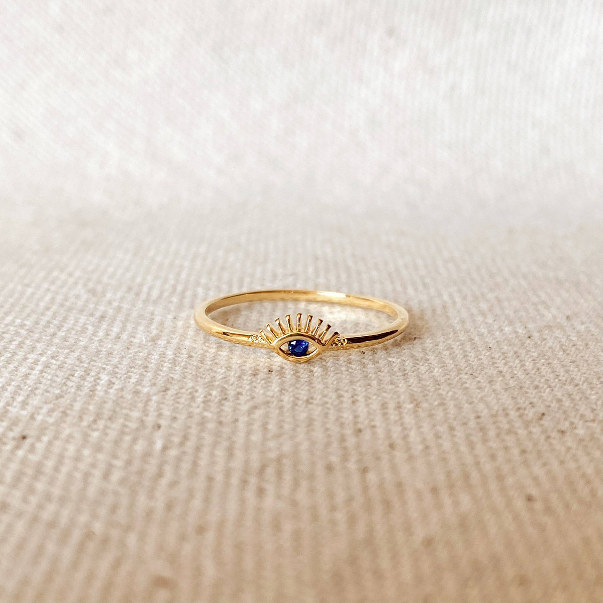 The Nadia Eye 18k Gold Filled Evil Eye Ring