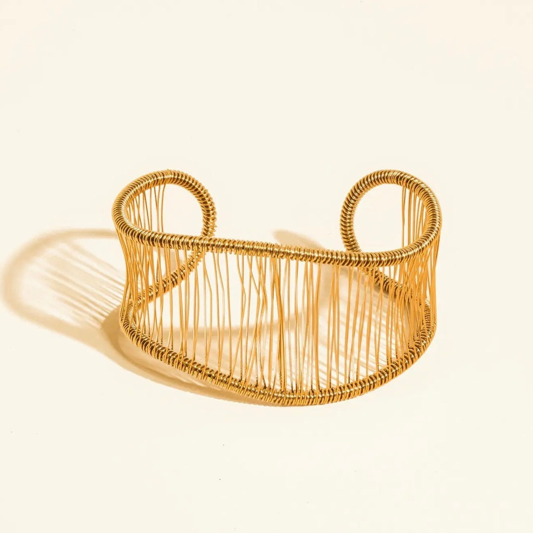 The Sierra Woven Cuff – 18K Gold Non-Tarnish Bracelet