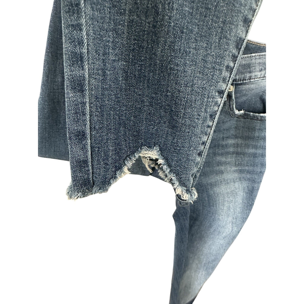 Lucky Brand Women’s Skinny Slim Blue Medium Wash Jeans, Zip/Button