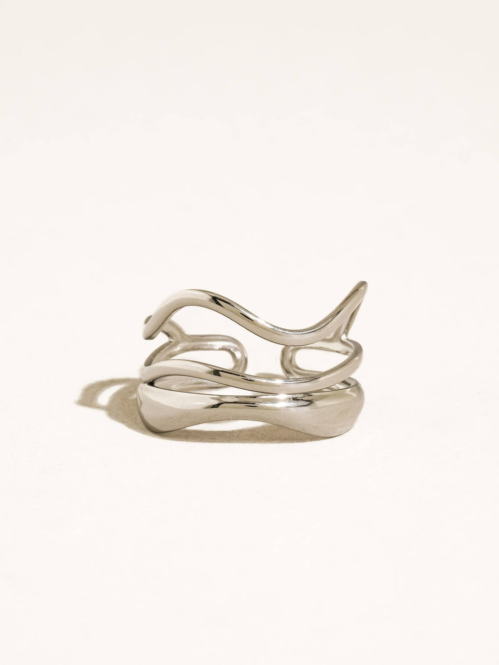 The Vickie 18K Gold Non-Tarnish Abstract Ring