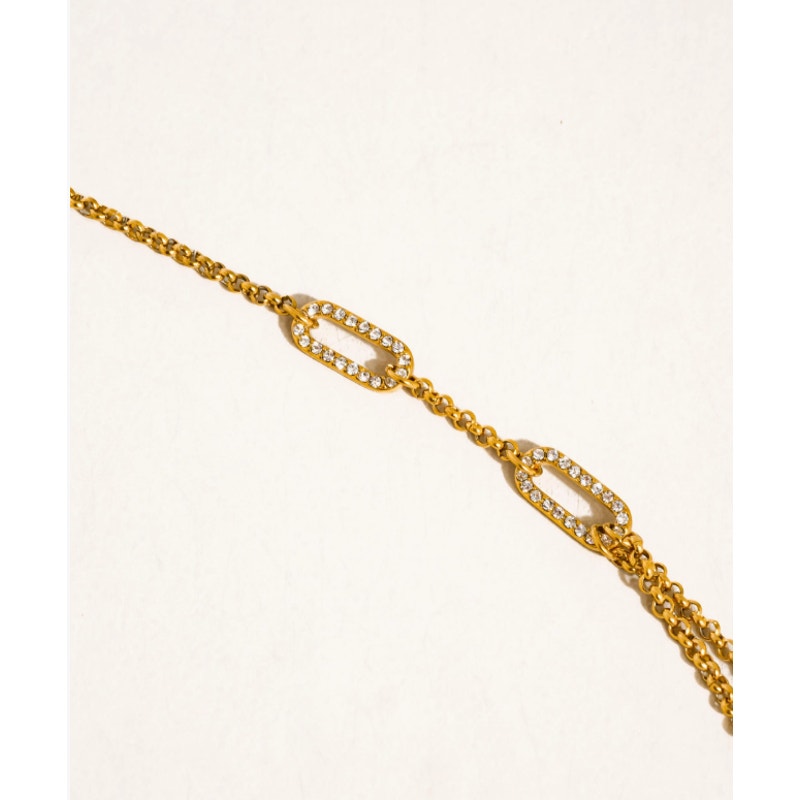 The Blair Necklace – 18K Gold Non-Tarnish Layered Chain Necklace