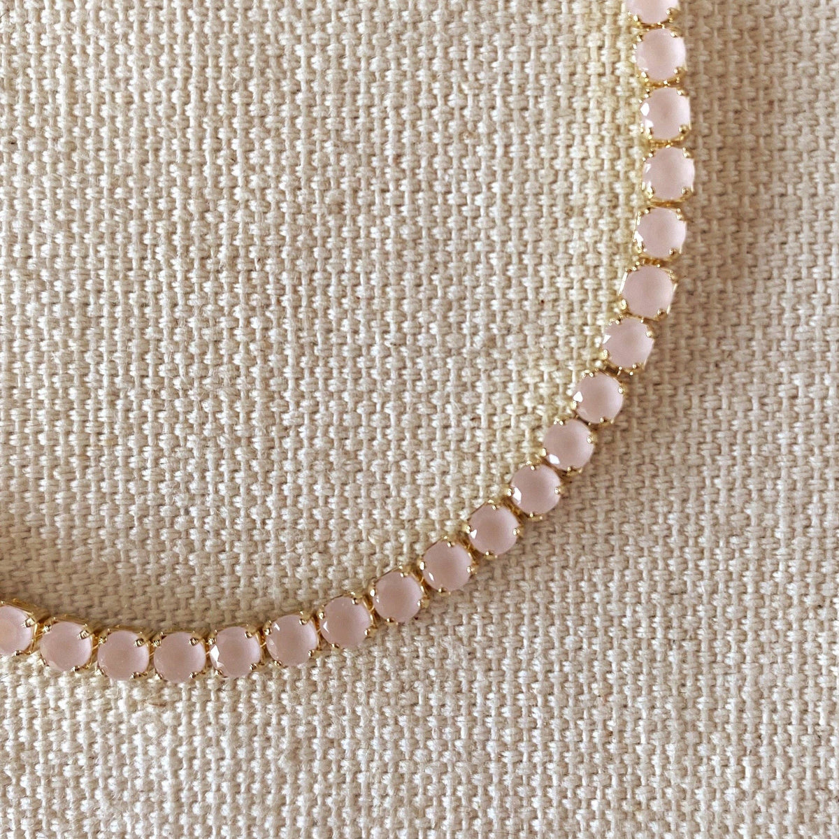 The Jill Bracelet | 18K Gold-Filled Nude Pink Cubic Zirconia