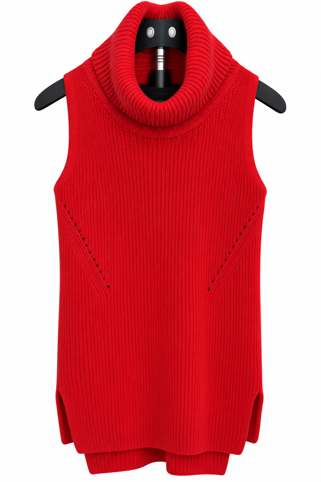 French Connection Red Sleeveless Cowl Neck Knit Tunic – Size Small